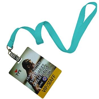 5/8 inch Polyester Lanyards w/ PVC Card