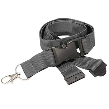 1 inch Polyester Lanyards w/ Buckle Release and Safety Breakaway