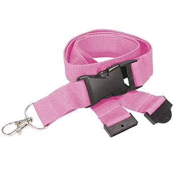 1 inch Polyester Lanyards w/ Buckle Release and Safety Breakaway