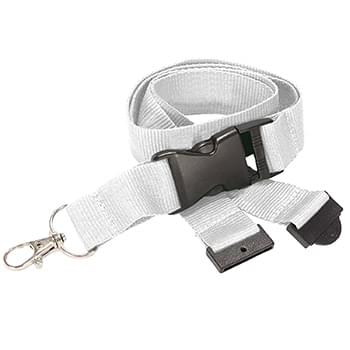 1 inch Polyester Lanyards w/ Buckle Release and Safety Breakaway