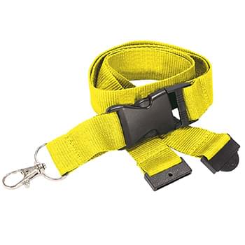 1 inch Polyester Lanyards w/ Buckle Release and Safety Breakaway