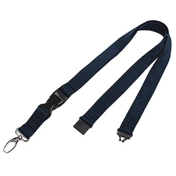 1/2 inch Polyester Lanyards w/ Buckle Release and Safety Breakaway