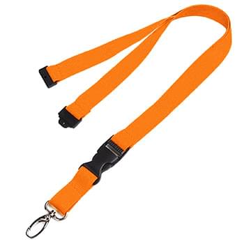 5/8 inch Polyester Lanyards w/ Buckle Release and Safety Breakaway