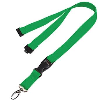 5/8 inch Polyester Lanyards w/ Buckle Release and Safety Breakaway