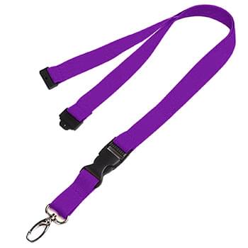 5/8 inch Polyester Lanyards w/ Buckle Release and Safety Breakaway