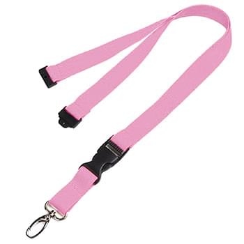 5/8 inch Polyester Lanyards w/ Buckle Release and Safety Breakaway