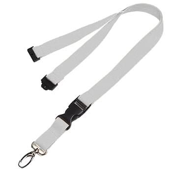 5/8 inch Polyester Lanyards w/ Buckle Release and Safety Breakaway