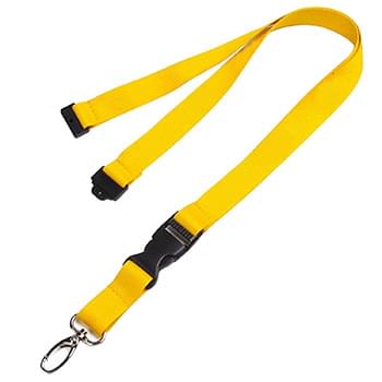 5/8 inch Polyester Lanyards w/ Buckle Release and Safety Breakaway