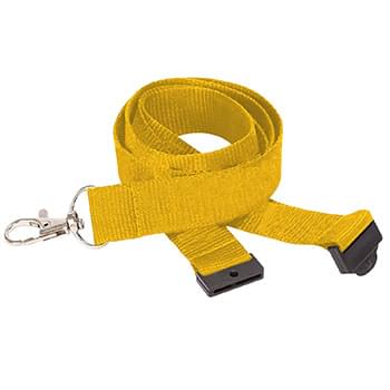 3/4 inch Polyester Lanyards w/ Safety Breakaway