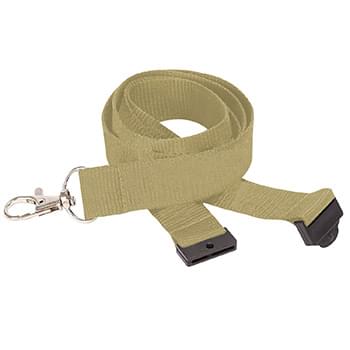 3/4 inch Polyester Lanyards w/ Safety Breakaway