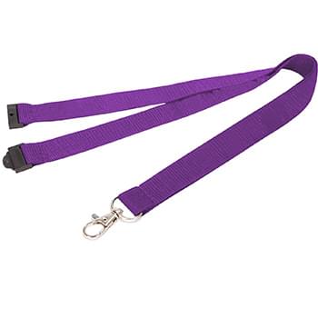 5/8 inch Polyester Lanyards w/ Safety Breakaway