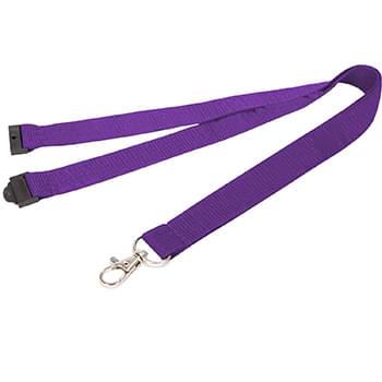 5/8 inch Polyester Lanyards w/ Safety Breakaway