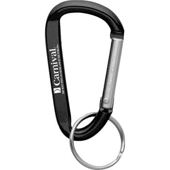 Carabiner - 6mm carabiner. Metal split key ring.