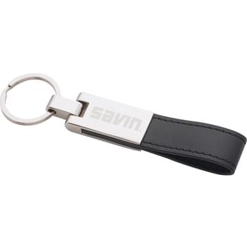 UltraHyde / Silver Key Ring - Silver-plated. UltraHyde strap. Metal split key ring.