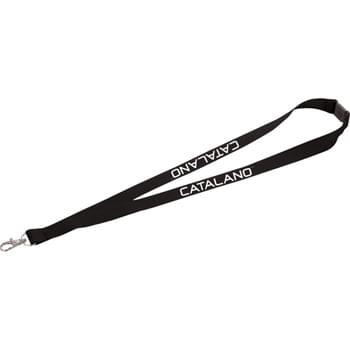 Lanyard with Lobster Clip - 3/4-inch wide lanyard includes breakaway neck clip and swivel lobster clip.