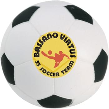 Soccer Ball Stress Reliever - Squeezable foam.