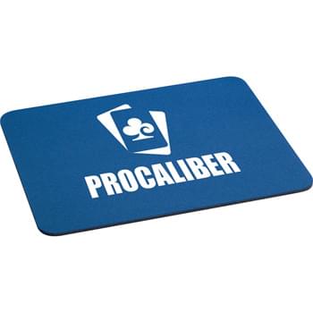 1/8" Rectangular Rubber Mouse Pad - 1/8" rubber backing.  Computer mouse pad.