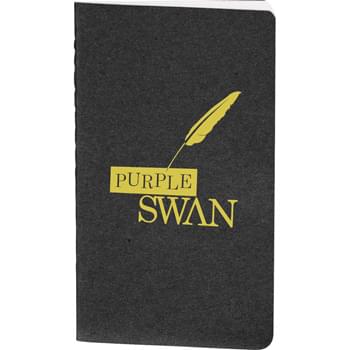 Recycled Mini Pocket Notebook - Notebook features recycled cover and pages. Includes 30 ruled pages.