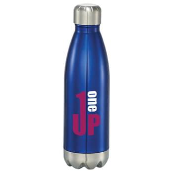 Arsenal 17-oz. Vacuum Bottle - Double-wall construction, vacuum insulated. Keeps drinks hot for 5 hours and cold for 15 hours. Leak-proof locking cap. Hand wash only. Follow any included care guidelines.
