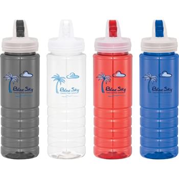 Biscayne 25-oz. Sports Bottle - USA-made, BPA-free sports bottle features a twist-on lid with flip-top drinking spout. Phthalate-free, Non-Toxic and Lead-free. Meets FDA Requirements. Hand wash only. Follow any included care guidelines.
