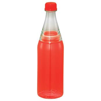 Retro 25-oz. Tritan Bottle - CLOSEOUT! Please call to confirm inventory available prior to placing your order!<br />Single-wall construction. Sports bottle with dual opening lid for easy cleaning. Hand wash only. Follow any included care guidelines.