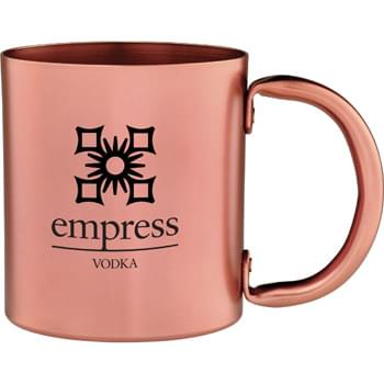 Copper 14-oz. Retro Mug - Metal retro mug in on-trend copper finish. Hand wash only. Follow any included care guidelines.