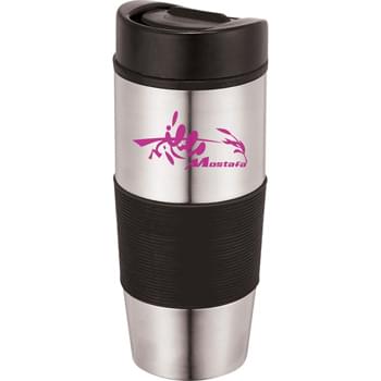 Cozumel 14-oz. Tumbler - Double-wall construction.  Push-on lid with slide-lock drink opening.