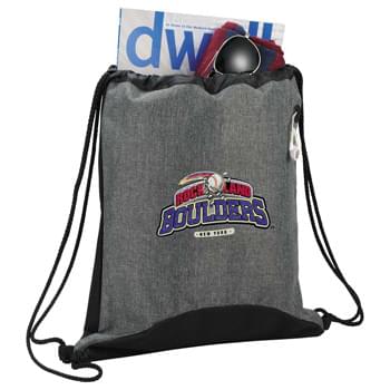 Urban Drawstring Sportspack - Open main compartment with cinch closure. Features a media ear bud port and thick deluxe string straps.