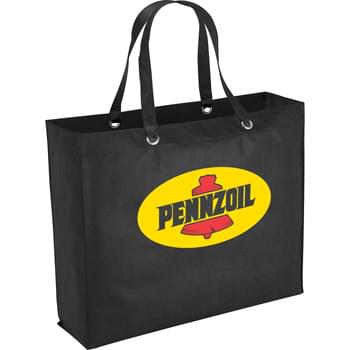 The Oak Shopper Tote Bag - Open main compartment with double 23" handles reinforced with metal grommets. Reusable and a great alternative to plastic bags.