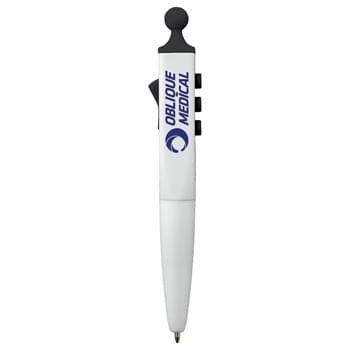 Flip and Click Pen - CLOSEOUT! Please call to confirm inventory available prior to placing your order!<br />The perfect ballpoint pen for fidgeting away stress or boredom. Click, flip, roll and write your way to concentration and relaxation.