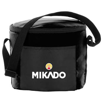 Tubby Lunch Cooler - Round design. Insulated PEVA lining. Adjustable shoulder strap