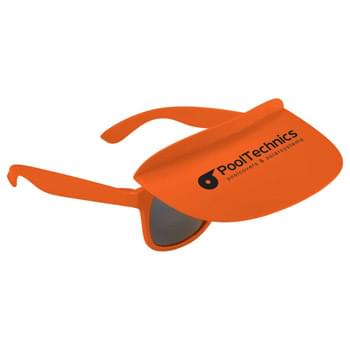 Miami Visor Sunglasses - CLOSEOUT! Please call to confirm inventory available prior to placing your order!<br />Sunglasses with adjustable visor and UV400 protective lenses.