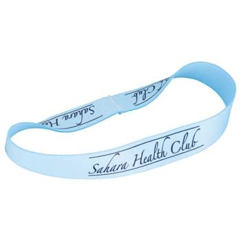 Full Color Head Band - 18"L x 1/2"W - Fully sublimation-dyed headband. 1/2-inch width. Elastic stretch polyester. Packed in standard bundles of 50. Made in USA. FOB ZIP: RI, 02920