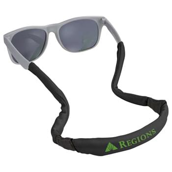 Marina Sunglass Strap and Cleaning Cloth - CLOSEOUT! Please call to confirm inventory available prior to placing your order!<br />Personal eyewear tether with integrated cleaning and protection cloth. Keeps eyewear secure around your neck.