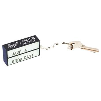 The Cinema Light Box Key-Light - CLOSEOUT! Please call to confirm inventory available prior to placing your order!<br />LED key-light reminiscent of retro cinema signs. Includes stickers with 75 letters, numbers and characters to create words and phrases.  Split metal key ring.