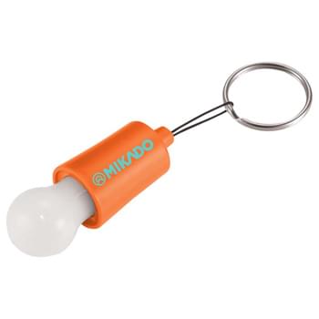 The Pull Key-Light - CLOSEOUT! Please call to confirm inventory available prior to placing your order!<br />Single white LED bulb-shaped key light with pull on/off power switch.
