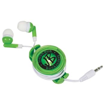 Light Up Earbud Case - CLOSEOUT! Please call to confirm inventory available prior to placing your order!<br />Clip-on blinking light case with earbuds that holds the earbud cord steady and tangle free during outdoor use. Case can be used for other earbuds Use with any 3.5mm audio jack. Batteries included.