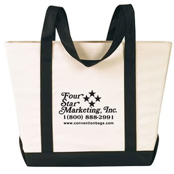 Boat Tote Bags with Outside Pocket