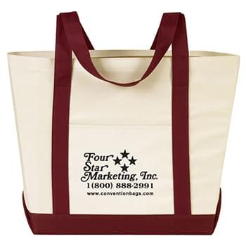 Boat Tote Bags with Outside Pocket