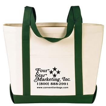 Boat Tote Bags with Outside Pocket