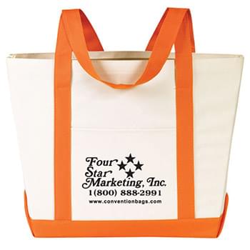 Boat Tote Bags with Outside Pocket