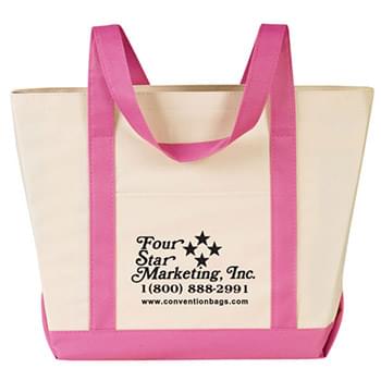 Boat Tote Bags with Outside Pocket