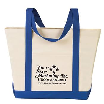 Boat Tote Bags with Outside Pocket